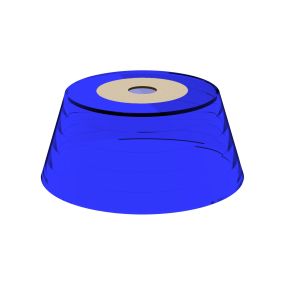 Century Italia Opera - optionaler Deckel für A37075 - Ø13,5 x 6 cm - blau gewellt
