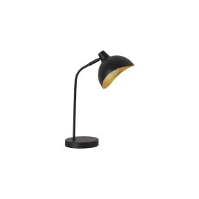 Nova Luce Geti - tischlampe - Ø 13 x 2,5 cm - schwarz und gold