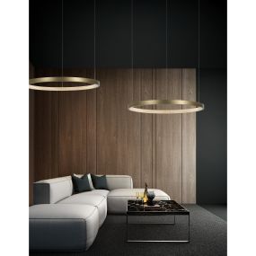 Nova Luce Vegas - Hängeleuchte - Ø 108 x 180 cm - 35W LED inkl. - Messing antik