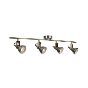 Searchlight Focus - Aufbaustrahler 4L - 81 x 9 x 16 cm - Messing antik