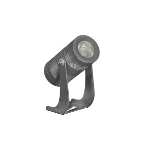 Century Italia Blaze - Bodenstrahler - 10,3 x 4 x 9 cm - 7W LED inkl - IP67 - grau - warmweiße Lichtfarbe