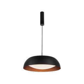 Nova Luce Landon - Pendelleuchte - Ø 60 x 170 cm - 40W dimmbare LED inkl - schwarz und kupfer