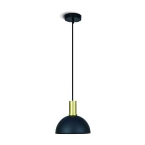 ONE Light E27 Round - Hängeleuchte - Ø 20 x 219,5 cm - schwarz