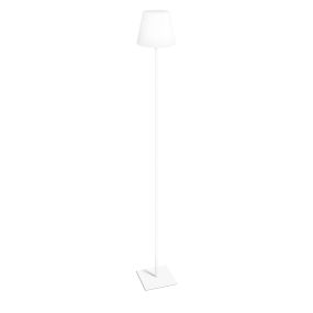 Century Italia Altea - Außen-Stehleuchte mit optionalem Erdspieß - Ø 18 x 142 cm - 2W dimmbare LED inkl - IP44 - weiß