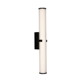 Searchlight Clamp - Wandleuchte - 63 x 8,5 cm - 21W dimmbare LED inkl - IP44 - schwarz und transparent