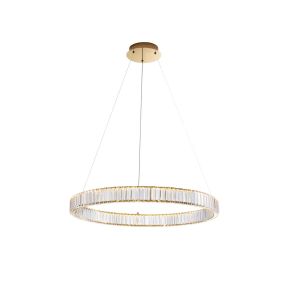 Nova Luce Aurelia - hängeleuchte - Ø 80 x 150 cm - 47W dimmbares LED inkl. - gold