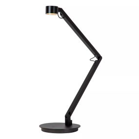 Lucide Ogden - Tischleuchte - 49 x 20 x 90 cm - 6W dimmbare LED inkl. - schwarz