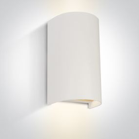 ONE Light GU10 Outdoor Cylinder Lights - Außenwandleuchte - 11 x 8,3 x 19,5 cm - IP65 - weiß