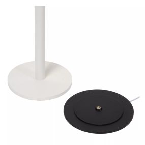 Lucide Antrim - Wiederaufladbare Leselampe 2L - 3 x 20 x 120 cm - 2 x 2.2W dimmbare LED inkl - IP54 - Mit kabelloser Ladestation - weiß