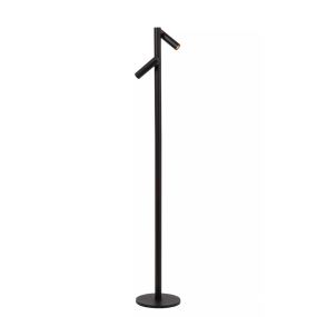 Lucide Antrim - Wiederaufladbare Leselampe 2L - Ø 20 x 120 cm - 2 x 2.2W dimmbare LED inkl - IP54 - Mit kabelloser Ladestation - schwarz
