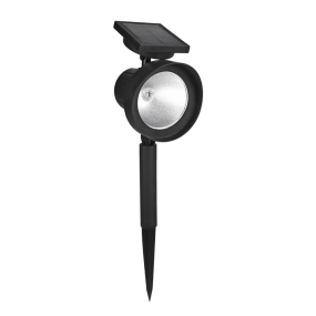 Elmark - solarbetriebener Bodenstrahler auf Erdspieß - 0,5W LED inkl - 42,5 x 13 x 11 cm - IP44 - schwarz
