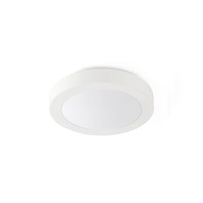 Faro Logos - Deckenleuchte - Ø 27 x 9 cm - IP44 - matt weiß