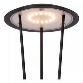 Lucide Renee - wiederaufladbare Tischleuchte - Ø 12,3 x 31 cm - 2,2W dimmbar bis warm LED inkl. - IP54 - schwarz