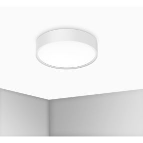 Century Italia Blanca Luxe - Deckenleuchte - Ø 30 x 7 cm - 17W LED inkl. - weiß