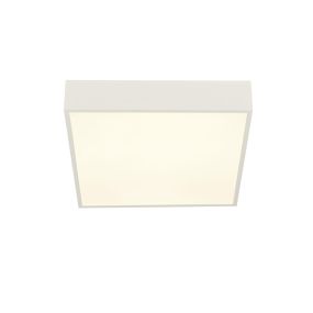 Searchlight Zeus - Deckenleuchte - 30 x 30 x 6 cm - 16W LED inkl - IP44 - weiß und opal