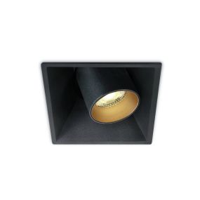 ONE Light Recessed COB Cylinders - Einbaustrahler - 91 x 91 mm, 85 x 85 mm Einbaumaß -11W LED inkl - schwarz