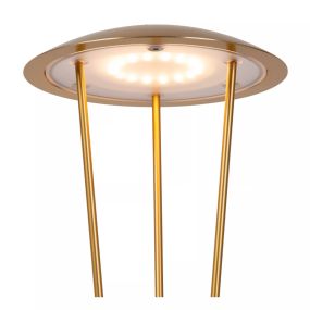 Lucide Renee - wiederaufladbare Tischleuchte - Ø 12,3 x 31 cm - 2,2W dimmbare bis warme LED inkl. - IP54 - matt gold/messing
