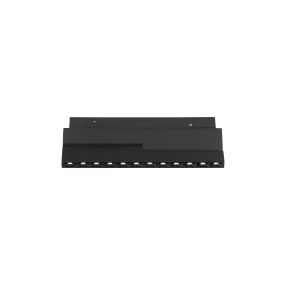 Nova Luce Ultra Slim - Stromschienenleuchte - 19,5 x 8,1 cm - 12W LED inkl. - schwenkbar - warmweiße Lichtfarbe - schwarz