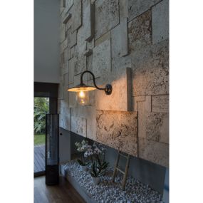Faro Hudson - Wandleuchte - 32 x 50 x 39 cm - mattschwarz