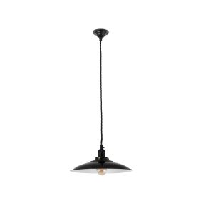 Faro Lang - Pendelleuchte - Ø 34,5 x 14,9 cm - schwarz glänzend