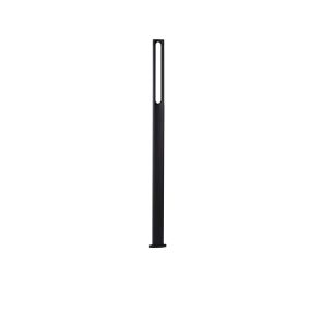 Nova Luce Dira - Gartenleuchte - 11,5 x 200 x 6,5 cm - 11W LED inkl. - IP65 - dunkel anthrazit