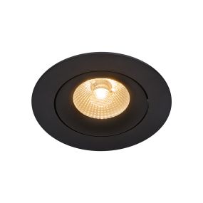 Nordlux Aliki - Einbaustrahler - Ø 96 mm, Ø 83 mm Einbaumaß - 8W dimmbare LED inkl. - IP44 - schwarz