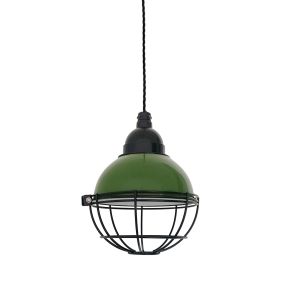 Faro Claire - Pendelleuchte - Ø 16,5 x 14 cm - glänzend grün