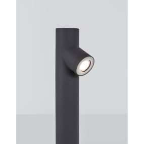 Nova Luce Ramo - Gartenmast - 14,6 x 8 x 60 cm - IP65 - dunkelgrau