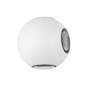 Nova Luce Como - Außenwandleuchte - Ø 11 x 8,5 cm - 4 x 1W LED inkl. - IP54 - weiß