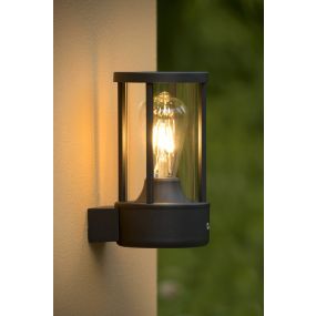 Lucide Lori - Außenwandleuchte mit Tag-/Nachtsensor - 12 x 21 x 14 cm - IP44 - schwarz