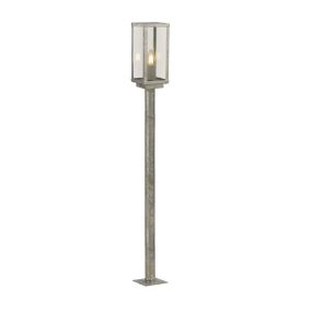 Searchlight Box II - Laternenmast - 11 x 11 x 90 cm - IP44 - verzinkt silber