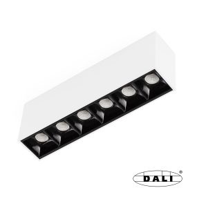 Faro Neso Point-6 - Leuchte für Magnetschiene - 16,4 x 3,4 x 5,6 cm - 8W DALI LED warmweiß (2700K) inkl - 12° Abstrahlwinkel - weiß