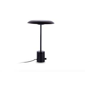 Faro Hoshi - Tischleuchte - Ø 26 x 40 cm - 12W dimmbare LED inkl - schwarz glänzend