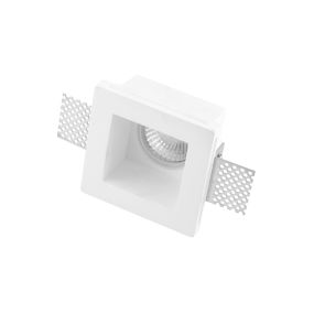 Nova Luce Tobia - Einbaustrahler - 95 x 95 mm, 90 x 90 mm Einbaumaß - weißer Putz