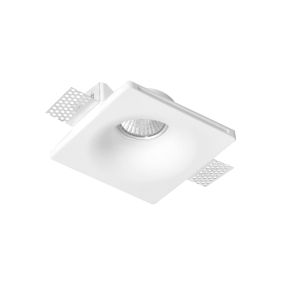 Nova Luce Tobia - Einbaustrahler - 120 x 120 mm, 125 x 125 mm Einbaumaß - weißer Gips