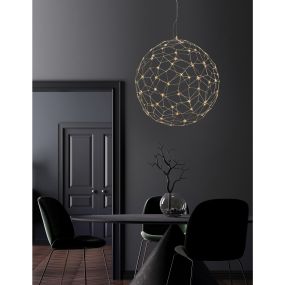 Nova Luce Sole - Hängeleuchte - Ø 80 x 330 cm - 21,6W LED inkl. - gold
