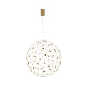 Nova Luce Sole - Hängeleuchte - Ø 80 x 330 cm - 21,6W LED inkl. - gold