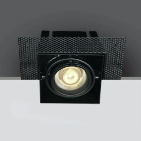 ONE Light Trimless Box - Einbaustrahler - 89 x 89 mm, 97,5 x 97,5 mm Einbaumaß - schwarz
