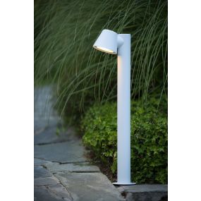 Lucide Dingo LED - Gartenleuchte - 18 x 70 x 11 cm - 5W dimmbare LED inkl. - IP44 - weiß
