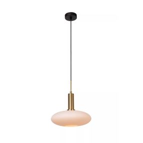 Lucide Singala - Hängeleuchte - Ø 30 x 169 cm - Opal und Gold