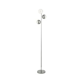 Searchlight Marbles - Stehleuchte - Ø 25 x 152 cm - 5W LED inkl - Chrom