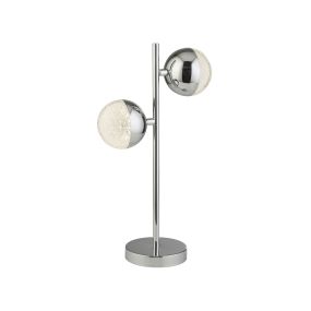 Searchlight Marbles - Tischleuchte - Ø 13 x 45 cm - 5W LED inkl - Chrom