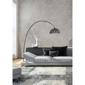 Lucide Mesh - Stehleuchte - 200 cm - schwarz
