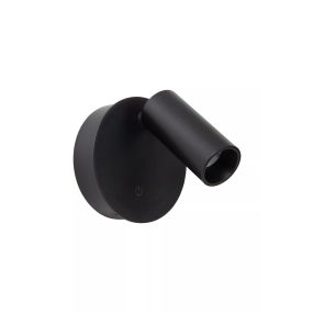 Lucide Toni - wiederaufladbare Wandleuchte - Ø 8,1 x 12,4 cm - 2W dimmbare LED inkl - schwarz