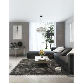 Nova Luce Valence - Hängeleuchte - Ø 42 x 140 cm - weiß