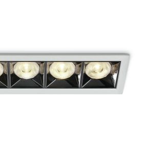 ONE Light Mirror Square Boxes - Einbaustrahler - 207 x 54 mm, 200 x 45 mm Einbaumaß - inkl. 20W LED - weiß