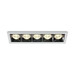ONE Light Mirror Square Boxes - Einbaustrahler - 207 x 54 mm, 200 x 45 mm Einbaumaß - inkl. 20W LED - weiß