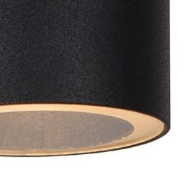 Lucide Arne - Außenwandleuchte - 6,3 x 12 x 11,7 cm - 5W LED inkl. - IP44 - schwarz