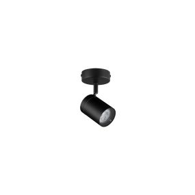 Nova Luce Alma - Aufbaustrahler 1L - Ø 8 x 13 cm - IP44 - Sand schwarz