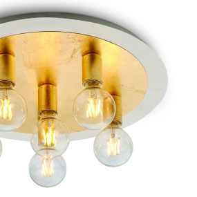 ONE Light Retro - Deckenleuchte - Ø 48 x 9,4 cm - Messing